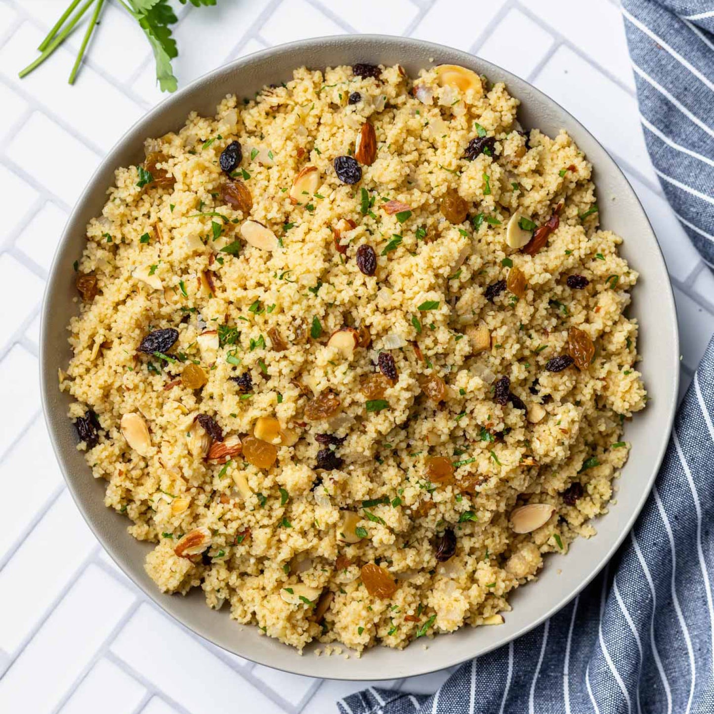 Cous Cous, Chermoula, Dried Apricot & Toasted Almonds 350g