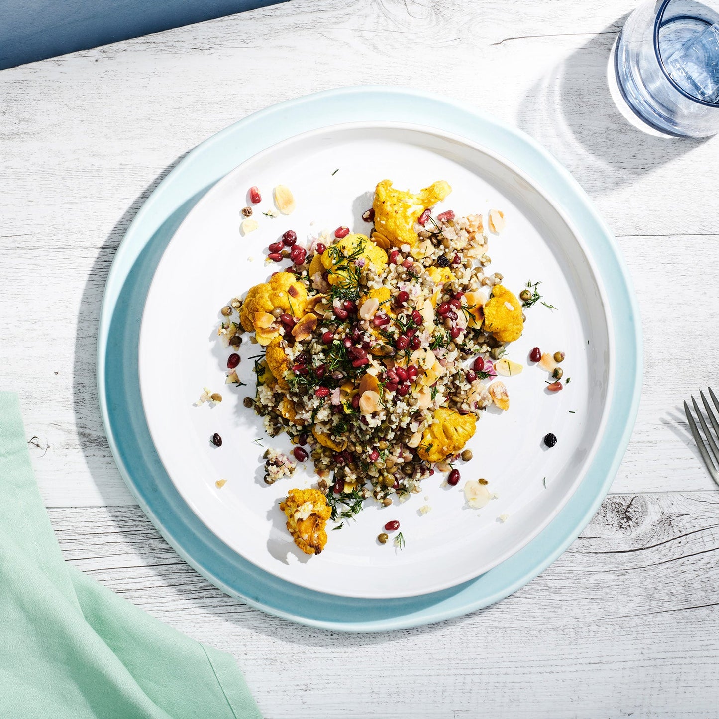 Large Ancient Grain Salad, Feta, Pomegranate Vinaigrette