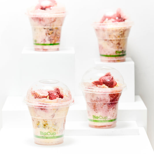 SEASONAL FRUIT BIRCHER MUESLI CUPS (10)