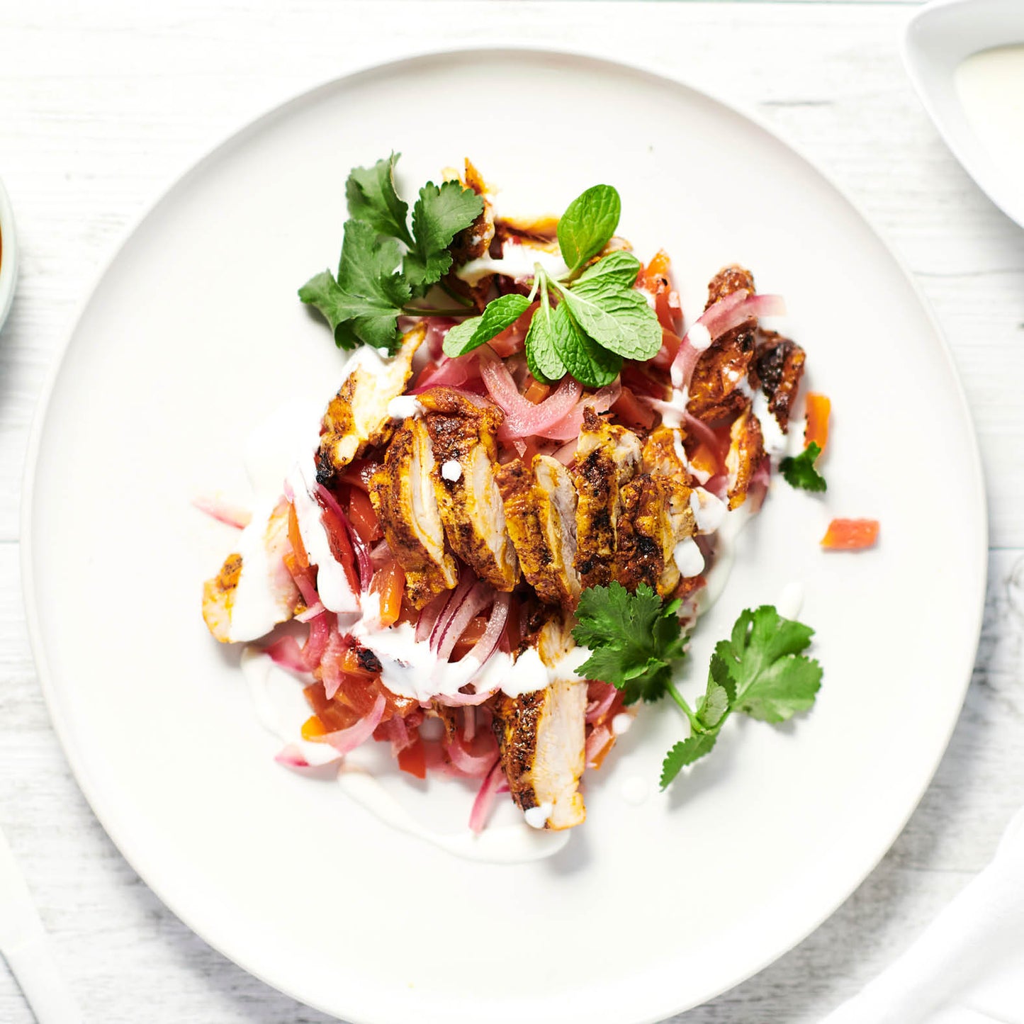 Achiote Grilled Chicken & Mexican Bean Slaw, Chipotle & Lime Dressing